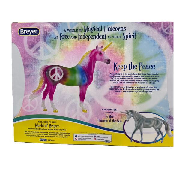 Breyer Freedom Series Keep The Peace Unicorn Scale 1:12 Ages 4+ - Picture 3 of 9